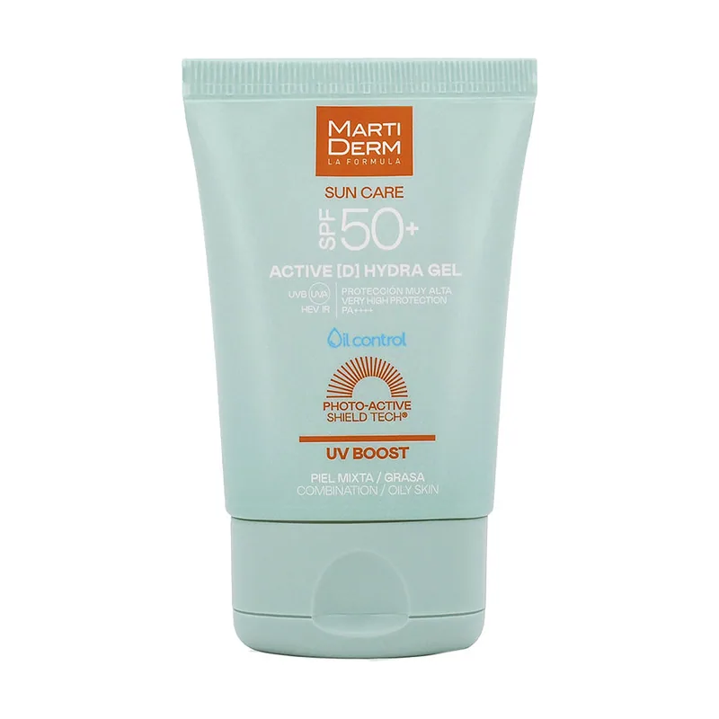 Martiderm SUN CARE ACTIVE D HYDRA GEL protector solar gel SPF50+ 50 ml