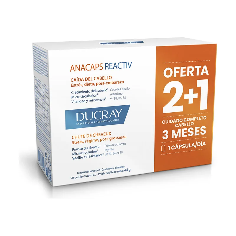 Ducray ANACAPS REACTIV anticaída reaccional comprimidos 90 u