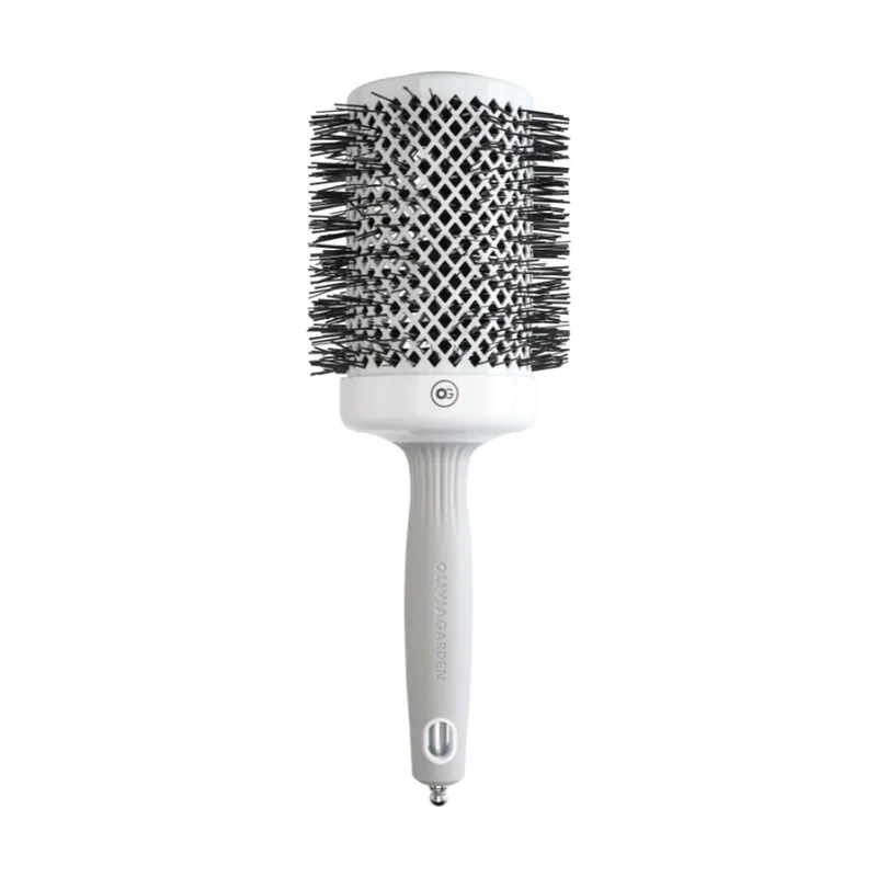 Olivia Garden EXPERT Blowout "SHINE" White&Grey #65 mm