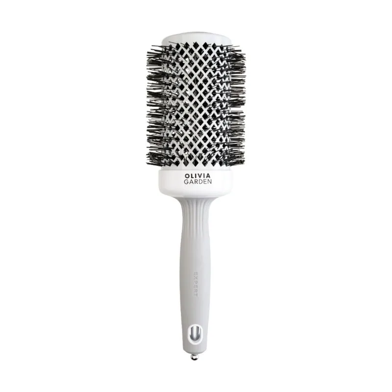 Olivia Garden EXPERT Blowout "SHINE" White&Grey #55 mm
