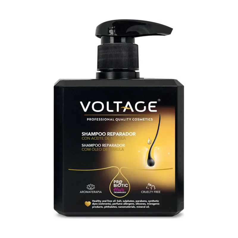 Voltage Cosmetics PREBIOTIC HAIR TECHNOLOGY champú reparador con aceite de marula 500 ml