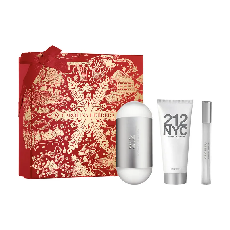 Carolina Herrera 212 NYC FOR HER Estuche 3 pz