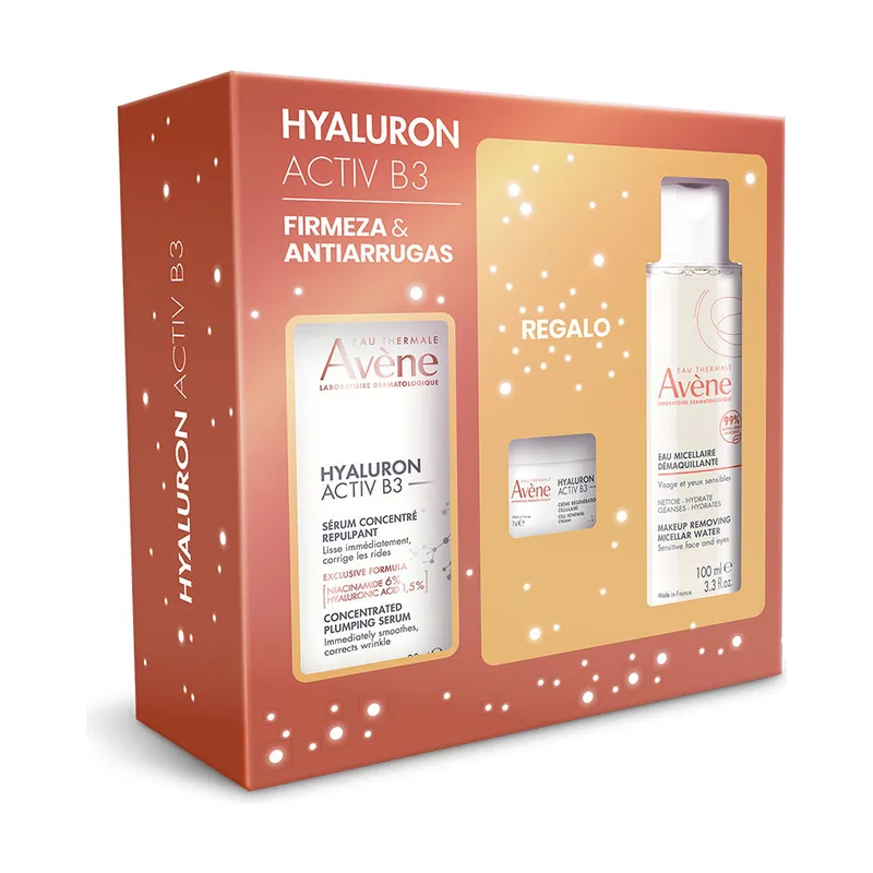 Avene Hyaluron Activ B3 Sérum + Micelar + Crema Estuche 3 pz