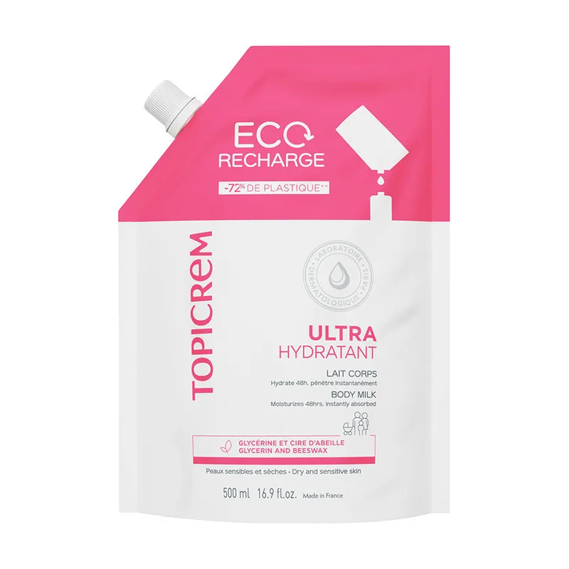 Topicrem UH leche ultra hidratante corporal recarga 500 ml