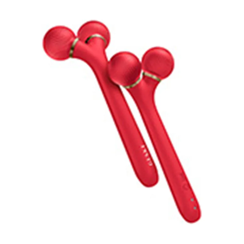 Geske APP GUIDED rodillo facial sónico 4 en 1 #rojo
