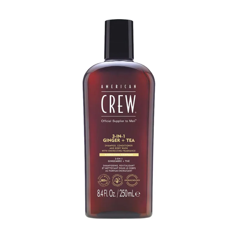 American Crew 3-IN-1 GINGER + TEA champú 250 ml