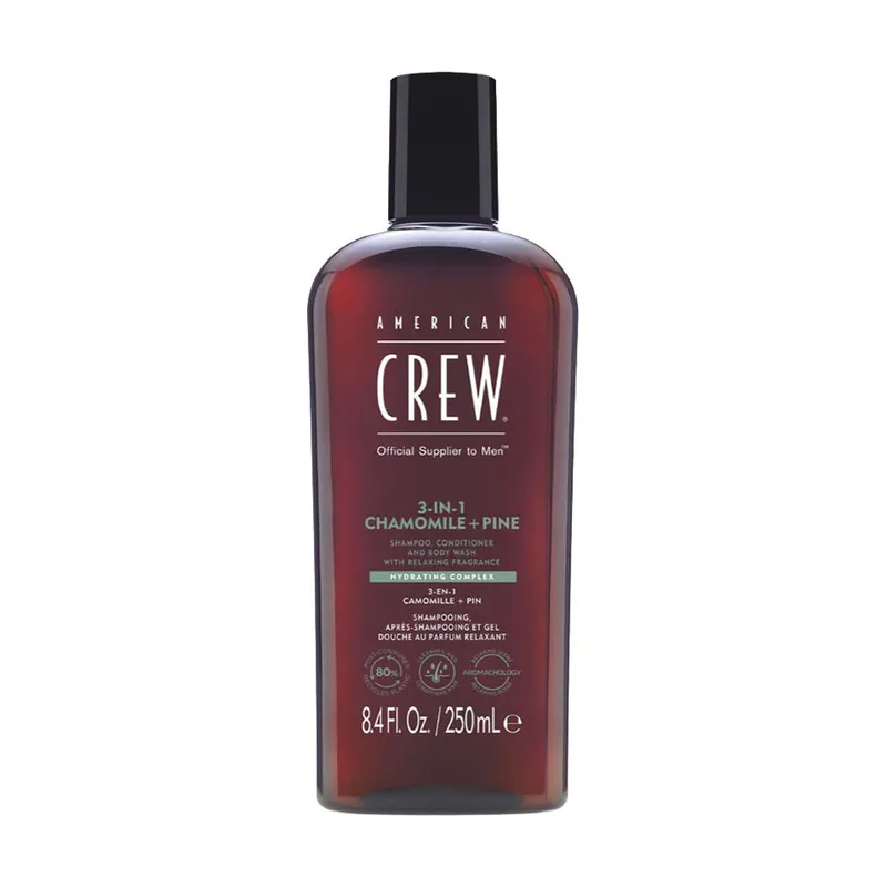 American Crew 3-IN-1 CHAMOMILE + PINE champú 250 ml