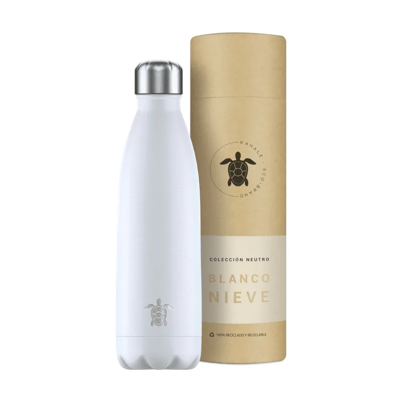 Kahale Botella Térmica Acero Inoxidable Blanco Nieve 500ml