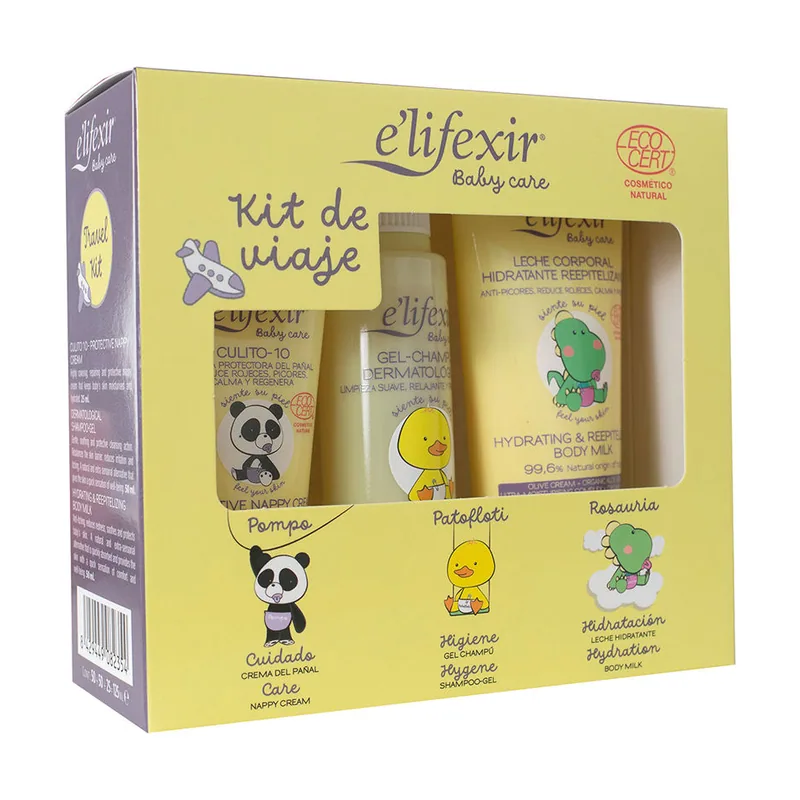 Elifexir Baby Care KIT DE Viaje Estuche 3 pz