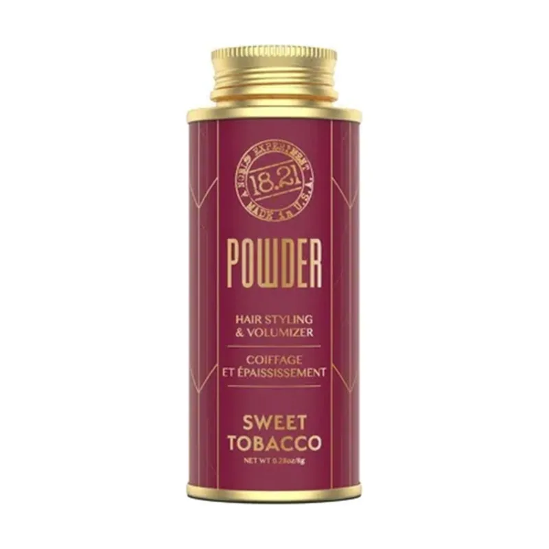 18.21 Man Made SWEET TOBACCO polvo de peinado 8 gr