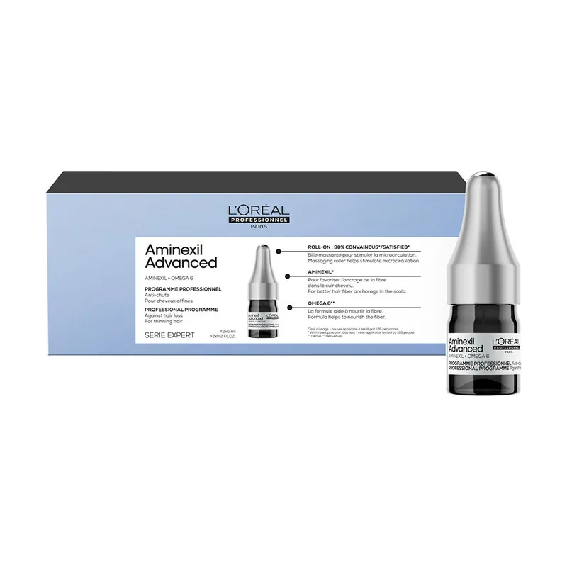 L'Oréal Professionnel Paris AMINEXIL ADVANCED ampollas enriquecidas con activos dermatológicos para cabello 42 x 6 ml