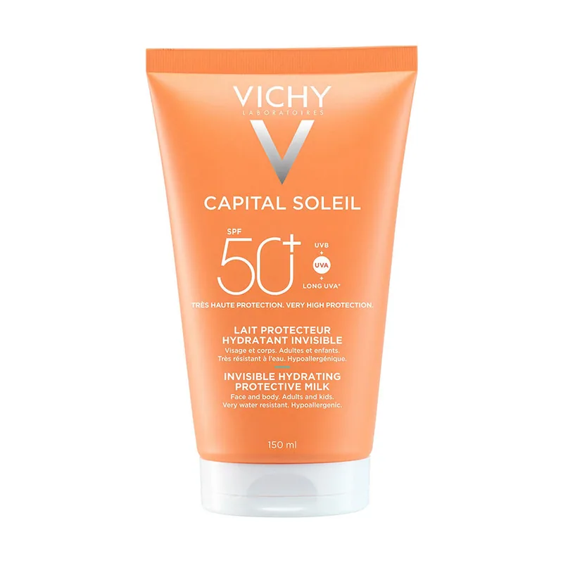Capital Soleil leche hidratante invisible familiar SPF50+ 150 ml