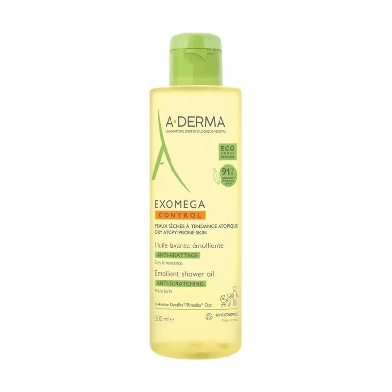 A-derma EXOMEGA CONTROL aceite ducha emoliente 500 ml