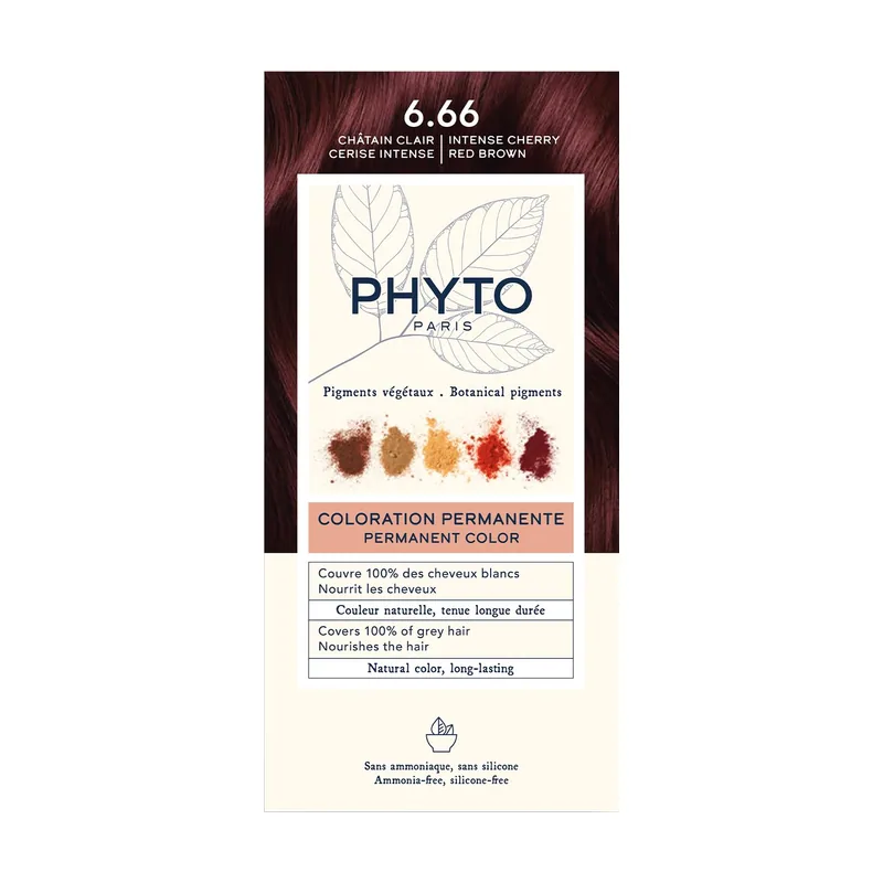 Phyto PHYTOCOLOR #6.66-Castaño Claro Cereza intenso