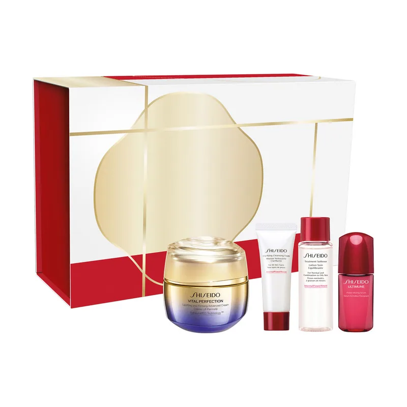 Shiseido Vital Perfection Uplifting & Firming Cream Estuche 4 pz