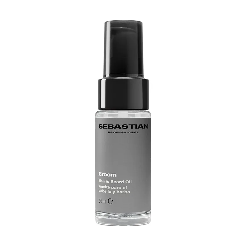 Sebastian Professionals GROOM aceite de cabello y barba para hombre aporta suavidad