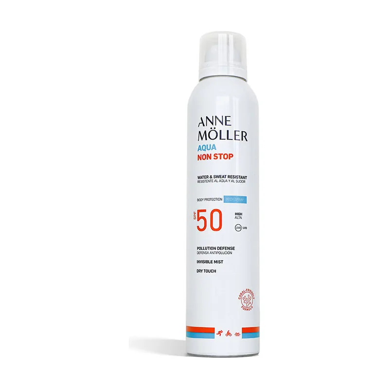 Anne Möller AQUA NON STOP resistente al agua y al sudor body spray SPF50 200 ml