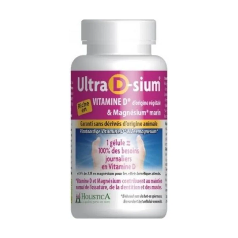 Holistica Ultra D-Sium Vitamina D + Magnesio 60 Perlas