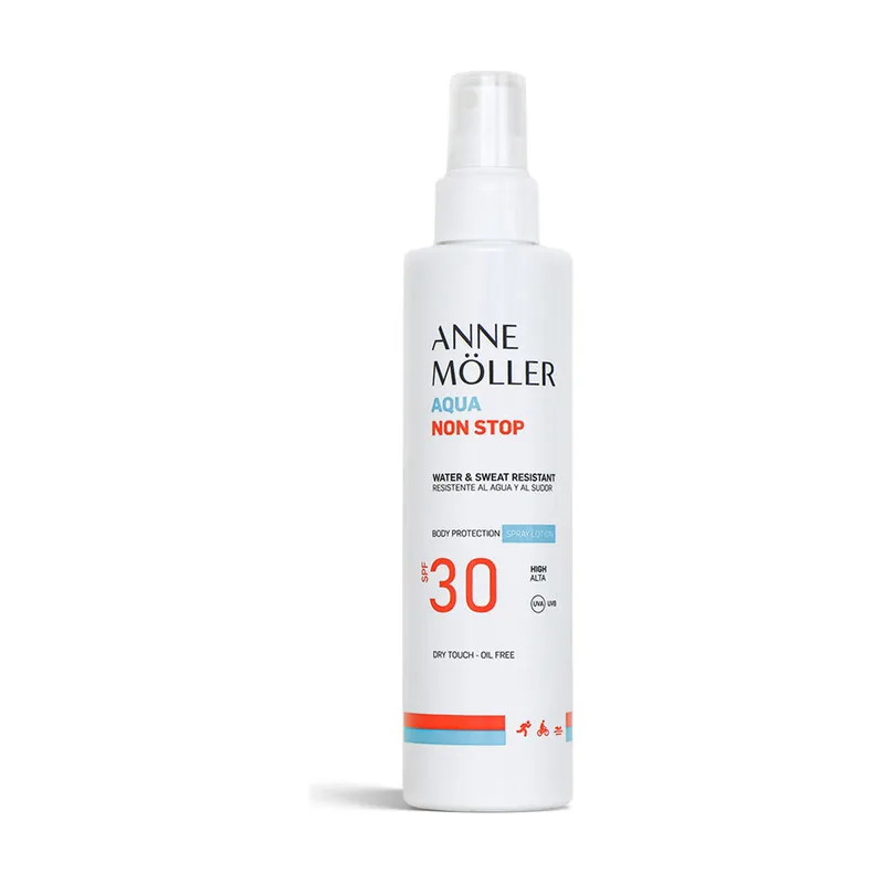 Anne Möller AQUA NON STOP resistente al agua y al sudor spray lotion SPF30 175 ml
