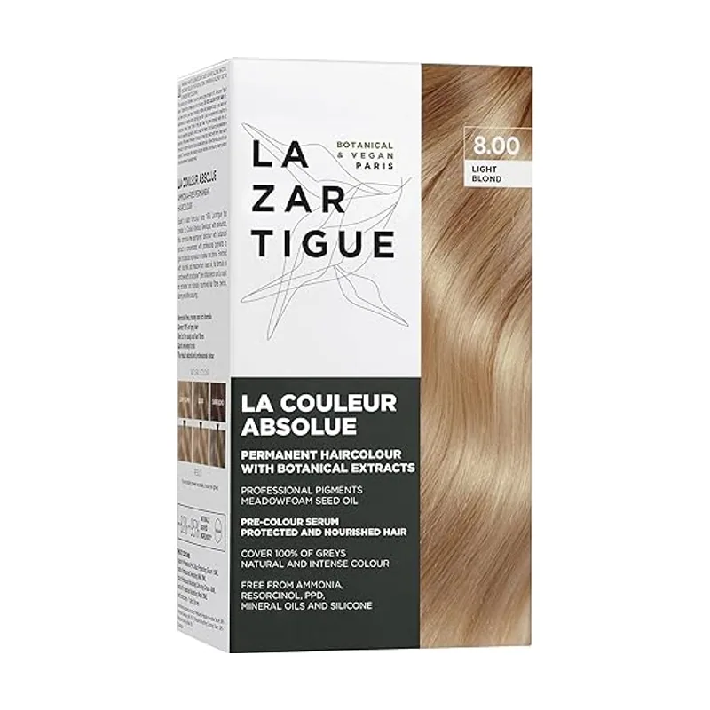 Lazartigue LA COULEUR ABSOLUE coloración permanente sin amoníaco #8.00