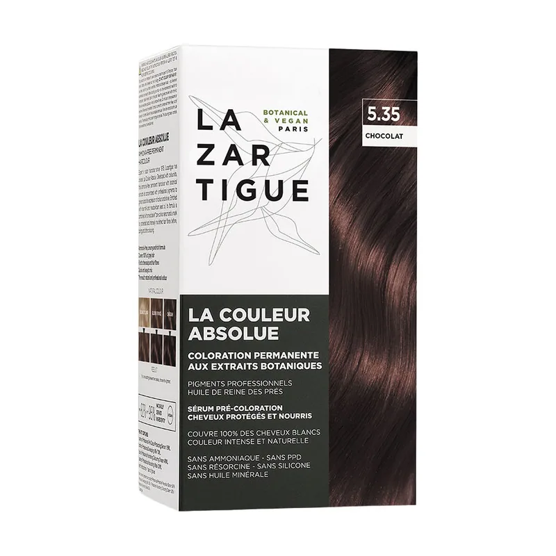 Lazartigue LA COULEUR ABSOLUE coloración permanente sin amoníaco #5.35
