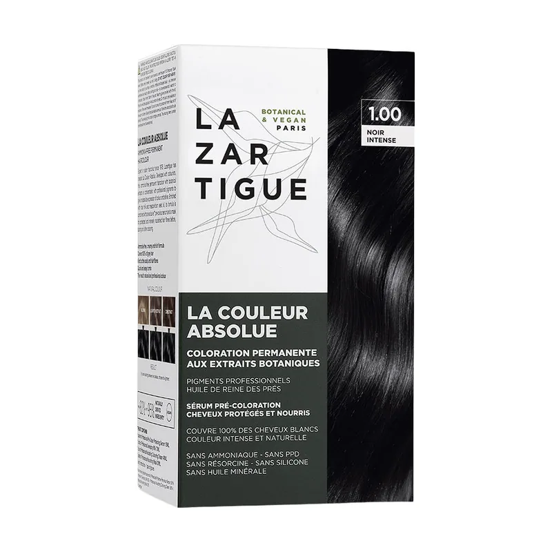 Lazartigue LA COULEUR ABSOLUE coloración permanente sin amoníaco #1.00