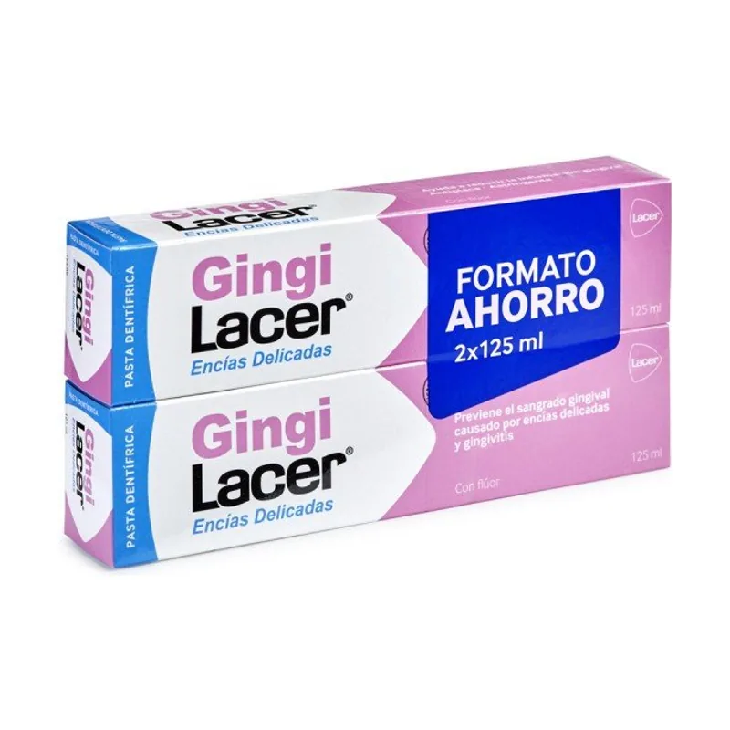 Lacer Gingilacer Pasta Dentífrica DUPLO 2x125ml FORMATO AHORRO