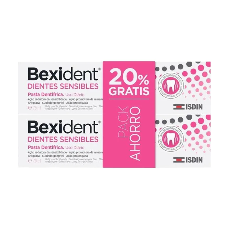 Bexident Dientes Sensibles Pasta Dentífrica 2x75ML