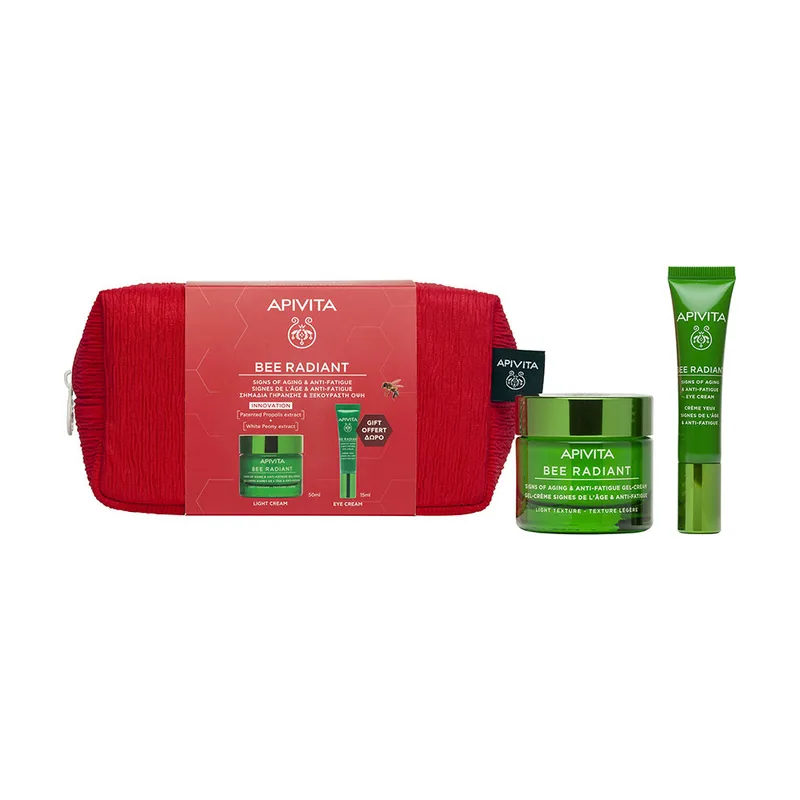 Apivita BEE Radiant GEL-CREMA Signos DE Envejecimiento Y Antifatiga Estuche 3 pz