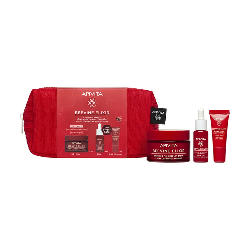 Apivita Beevine Elixir Crema Lift Y Firmeza Rica Estuche 4 pz