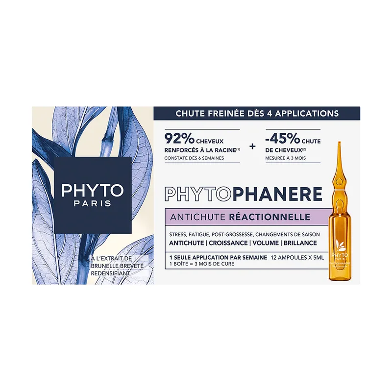 Phyto PHYTOPHANERE ANTICAÍDA REACCIONAL ampollas 12 u