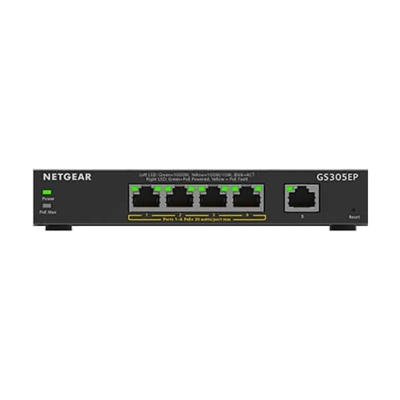 Netgear 5PT GE Plus Swch W POE+