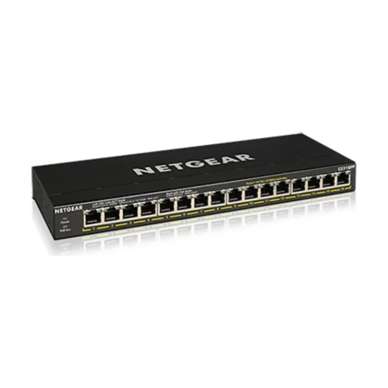 Netgear 16Port GBPoE+Unmnged