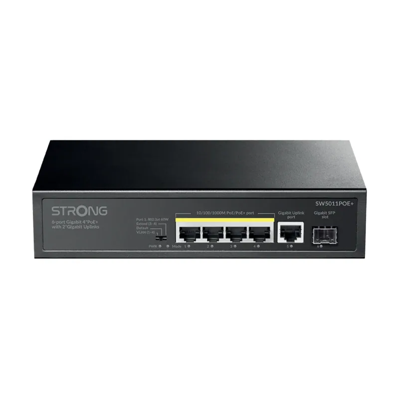 Strong Switch 4 POE CON Enlaces Ascendentes 2 Gigabit