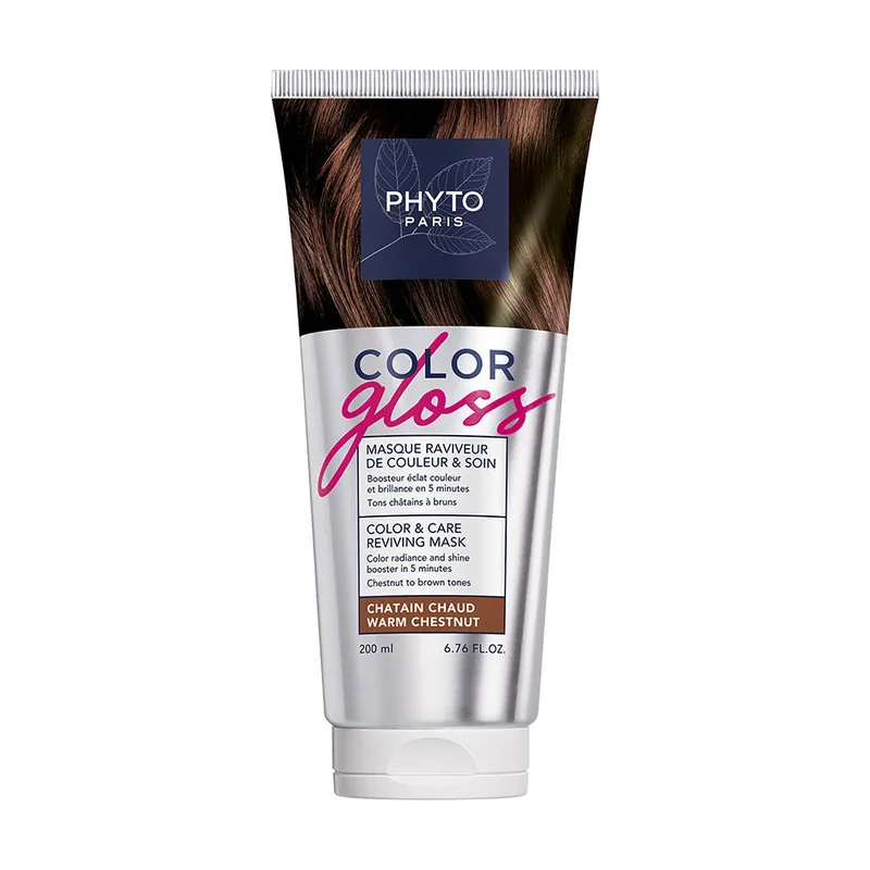 Phyto GLOSS mascarilla revitalizante del y de cuidado #Castaño Cálido