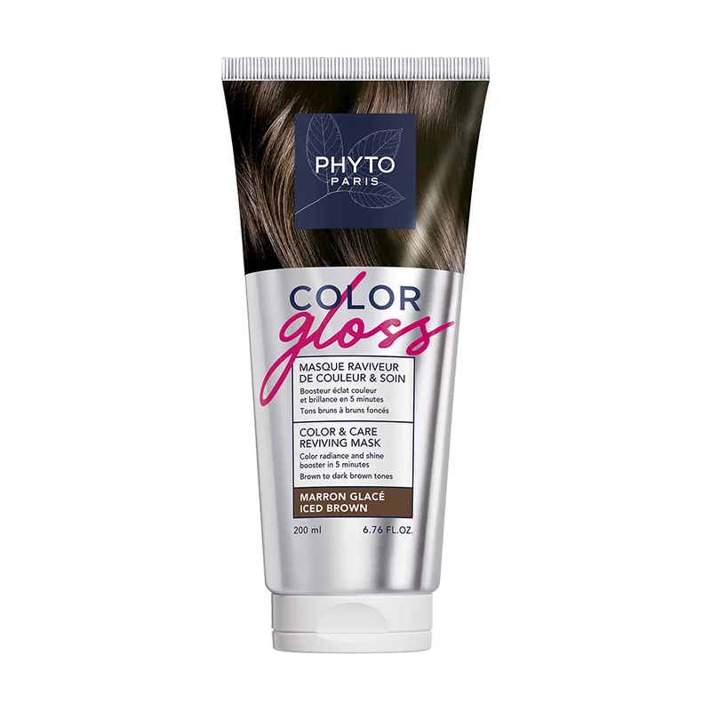 Phyto GLOSS mascarilla revitalizante del y de cuidado #Marrón Glace