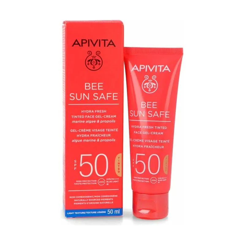 Apivita BEE SUN SAFE Hydra Fresh Tinted Gel-Crema Facial SPF 50 ml