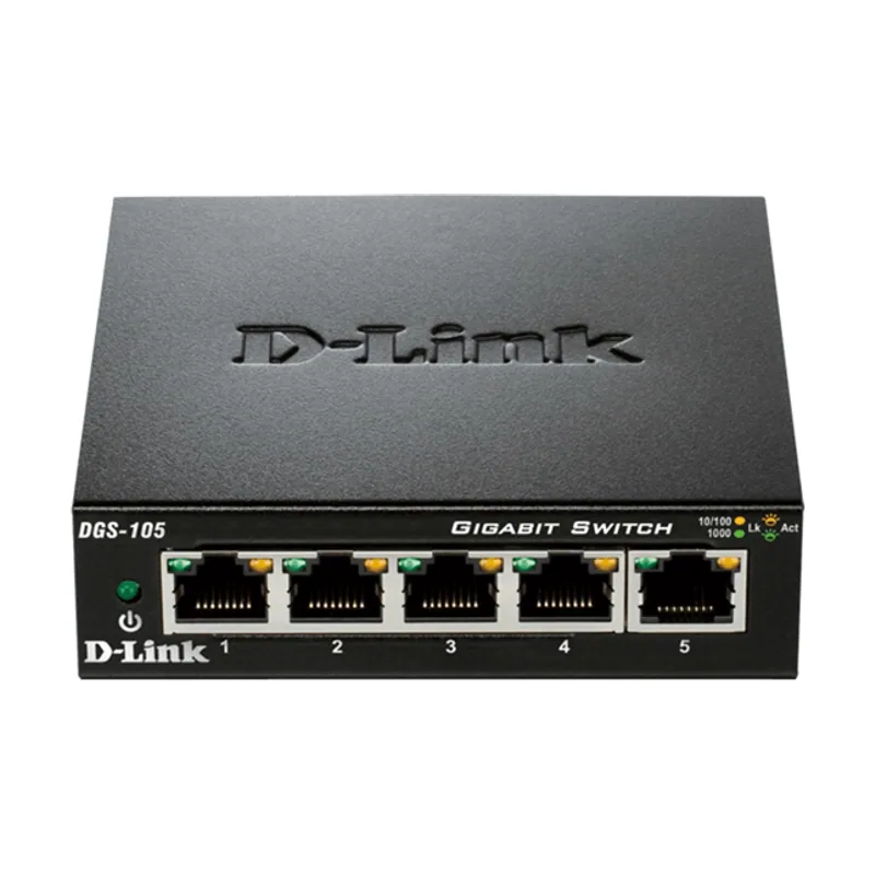D-Link Switch 5 Puertos 10/100/1000 DGS-105