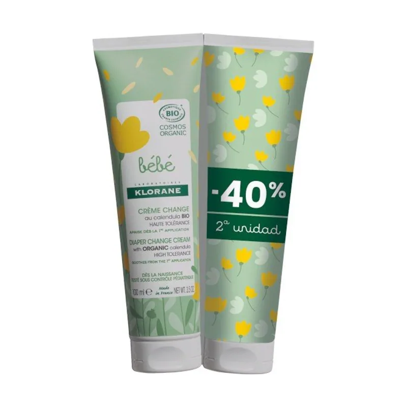 Klorane Crema Cambio Pañal 2x100ml