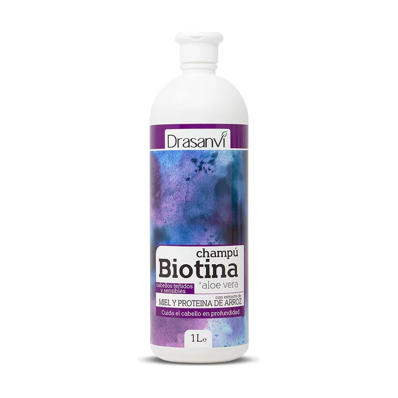 Drasanvi BIOTINA Y ALOE VERA champú cabello teñido y sensible 1000 ml