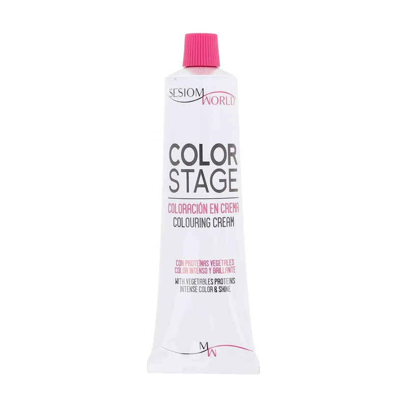 Sesiom World STAGE coloración en crema #7.21-Rubio Irisé Ceniza