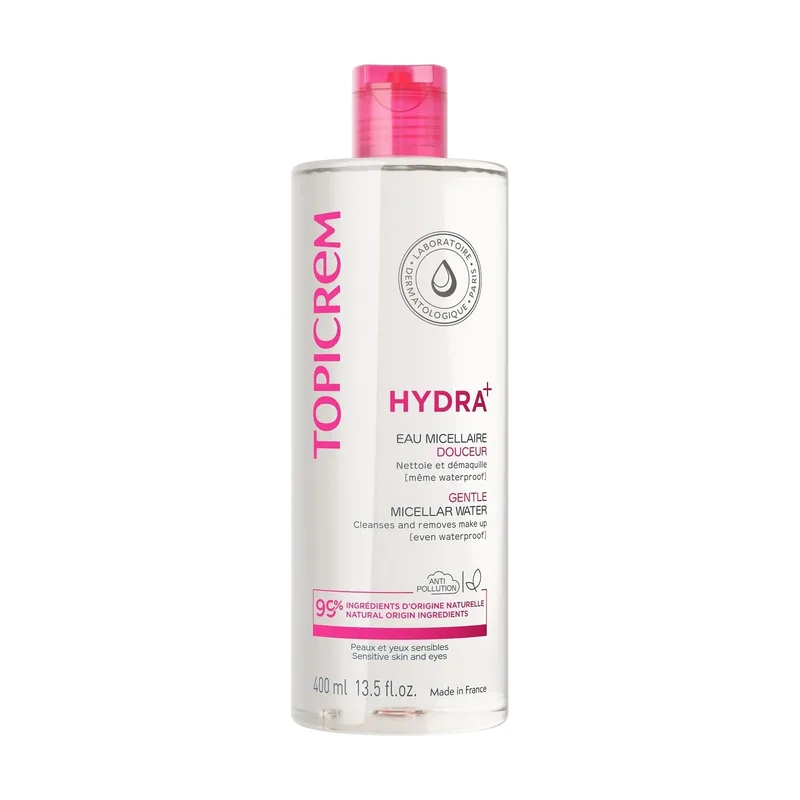 Topicrem HYDRA+ agua micelar suave 400 ml