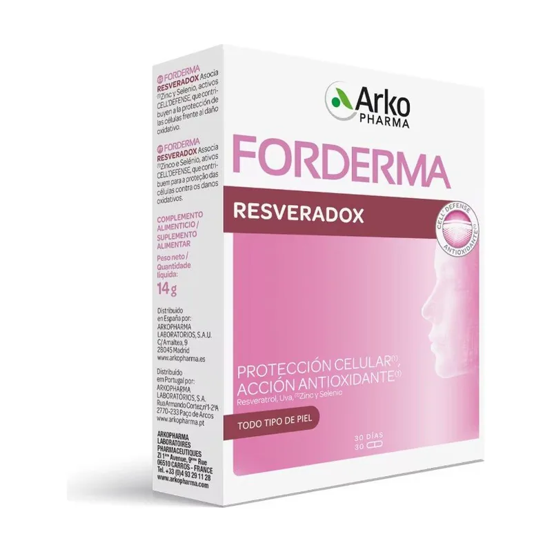 Arkopharma FORDERMA Resveradox 30 Cápsulas