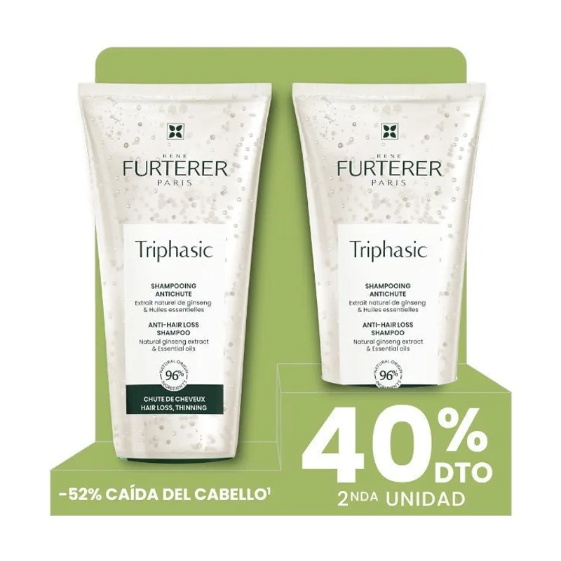 Rene Furterer Champú Anticaída Triphasic 2ª 40% dto 2x200 ml
