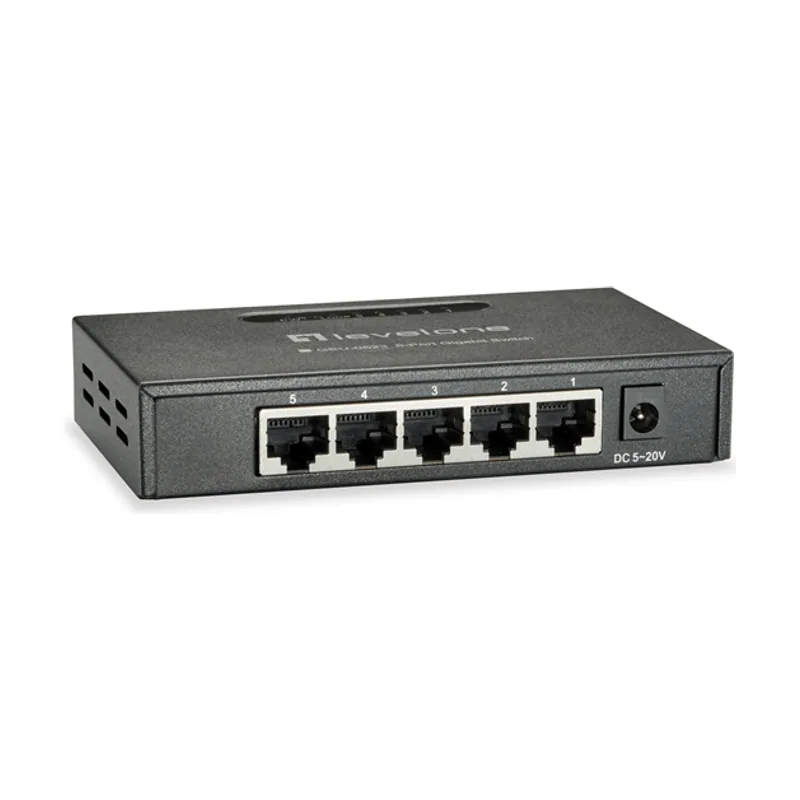 Levelone Level ONE Gigabit Carcasa Metalica NO Gestion 5P 10/100/1000 GEU-0523