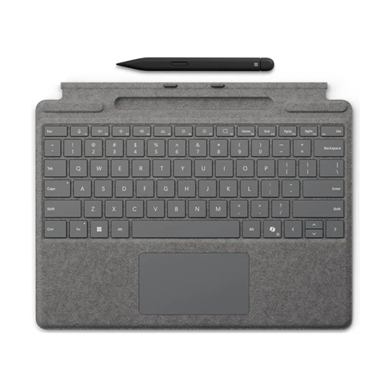 Microsoft TypeCover Pro8-9-10 CoPilot Plata+Pen
