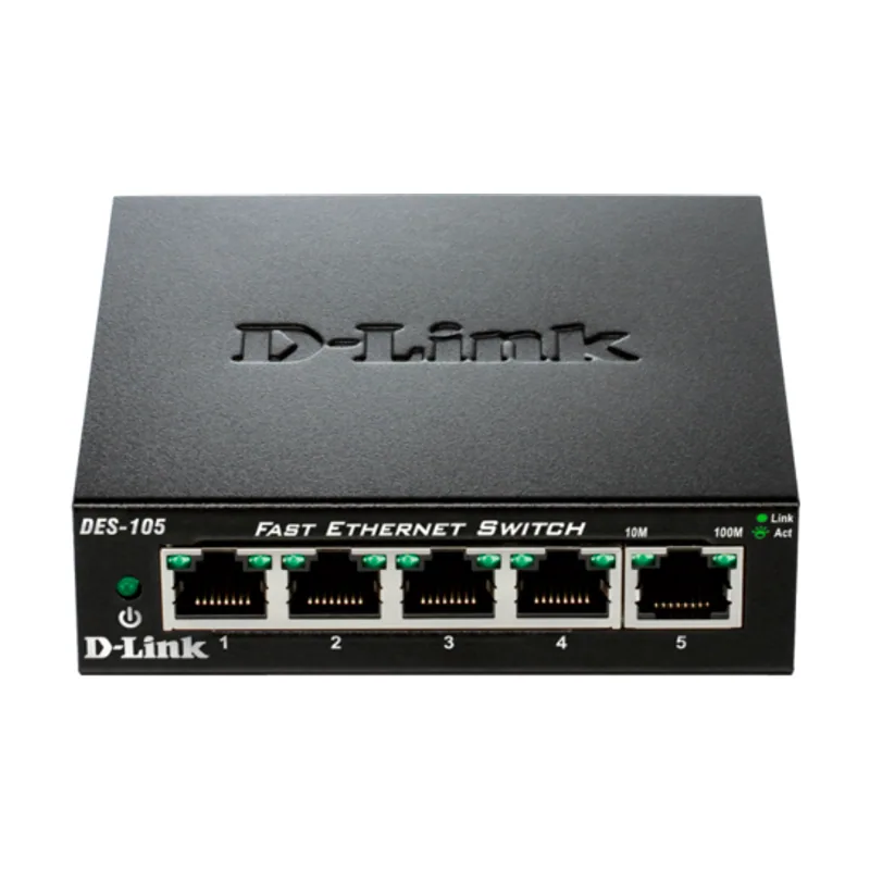 D-Link Switch/5xF+ENet RJ45 ext PSU