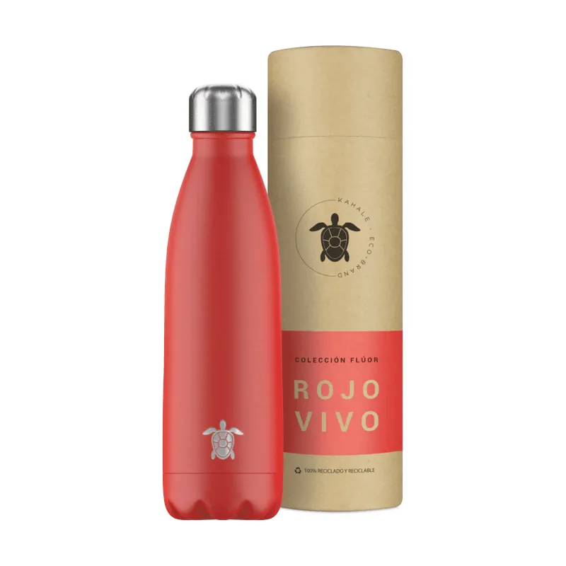 Kahale Botella Térmica Acero Inoxidable Rojo Vivo 500ml