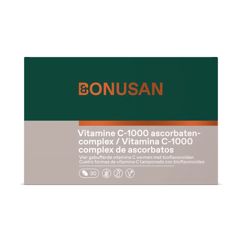 Bonusan Vitamina C-1000 Complejo De Ascorbatos 30 Comprimidos