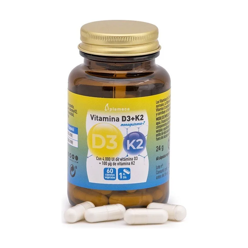 Plameca Vitamina D3 + K2 60 cápsulas vegetales